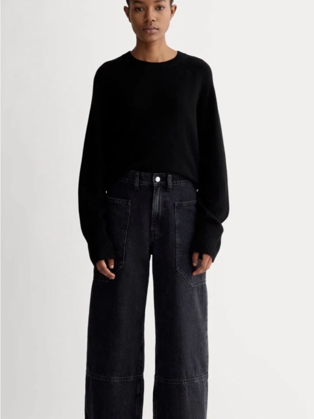 Everlane THE WAY-HIGH GARDENER CROPPED JEAN wide leg